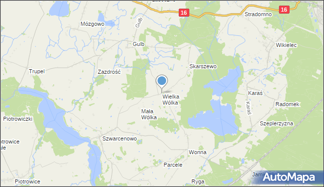 mapa Wielka Wólka, Wielka Wólka na mapie Targeo